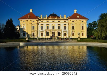 Slavkov baroque castle (national cultural landmark) Slavkov - Austerlitz near Brno South Moravia Czech republic.