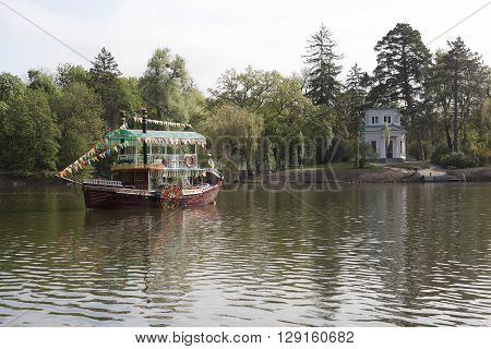 UMAN' UKRAINE - MAY 2 2013: Pleasure craft 