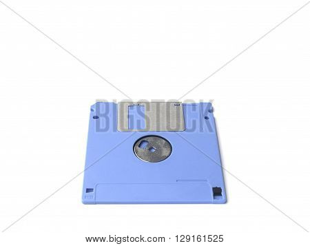 sky blue floppy disk or diskette isolated on white background floppy disk is magnetic computer data storage