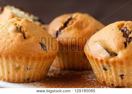 Closeup View Of Fresh Backed Muffins
