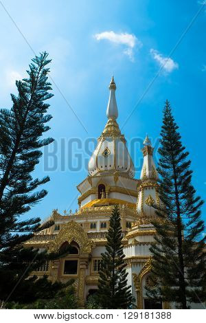 Phra Maha Chedi Chai Mongkol Temple Public & Famous Temple Roi Et Thailand