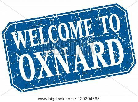 welcome to Oxnard blue square grunge stamp