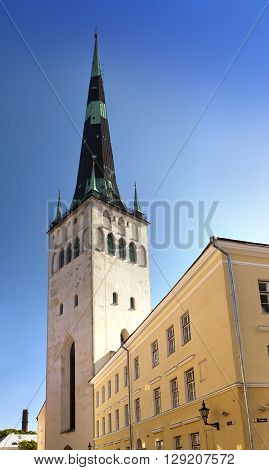 St Olaf (Oleviste) Church . Tallinn Estonia