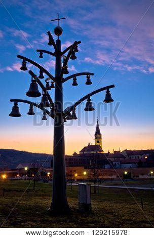 Marija bistrica shrine church vertical view Zagorje Croatia