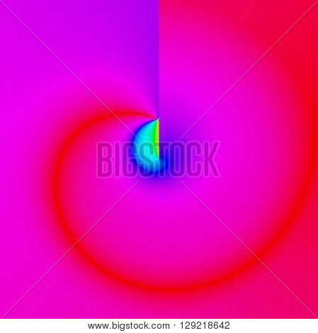 Abstract saturation coloring background with visual poolar coordinates effect