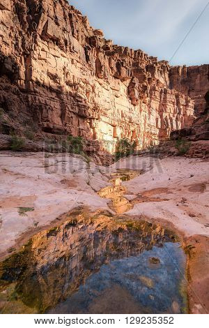 The long hike towards Havasu Falls we started to see water collecting deeper in the canyon in Arizona.
** Note: Visible grain at 100%, best at smaller sizes