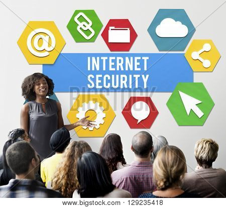 Internet Security Protection Safety Concept