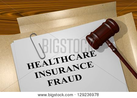 Health Insurance Fraud Legal Concept