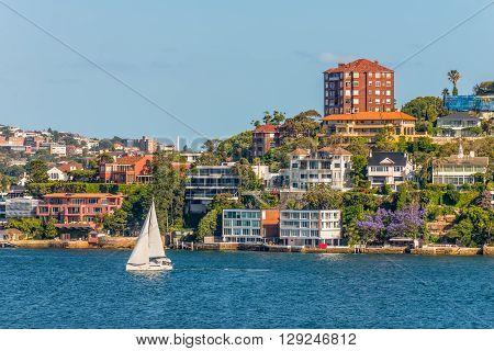 The exclusive suburb of Point Piper Sydney New South Wales Australia