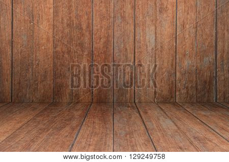 Old wooden interior texture background, stock photo