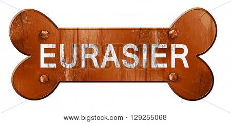 Eurasier, 3D rendering, rough brown dog bone