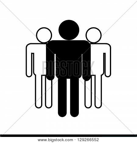 an images of Pictogram People Icon Illustration design