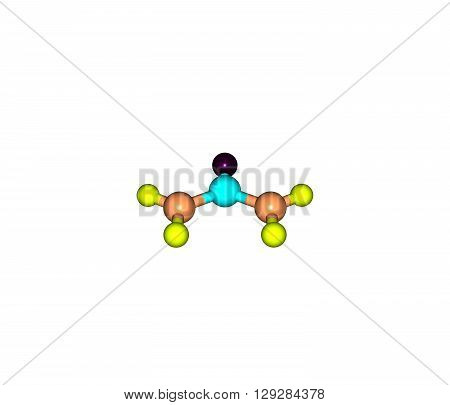Urea - carbamide -is an organic compound with the chemical formula CONH22. 3d illustration