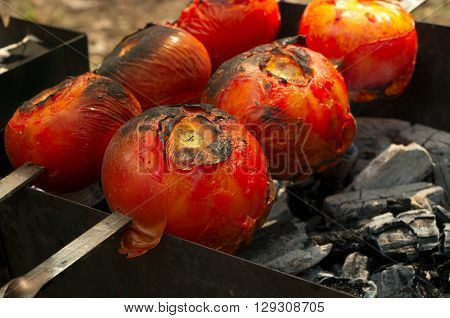 BBQ outdoors in the shade of the trees and in the fresh air. Bon appetit.