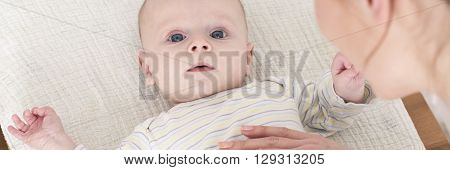 Being In Good Hands Of His Mother
