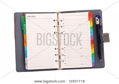 Terminkalender, isolated on white background