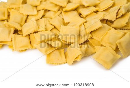 ravioli isolated on white backgroundd, stuffed, pasta,