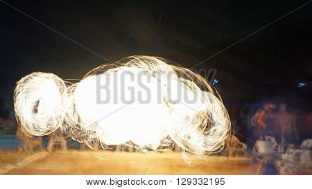 Fireshow On Phi Phi Island