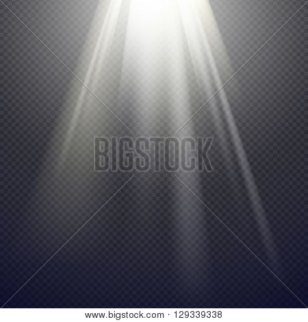 Vector Light Effect Spotlight with Transparent Background