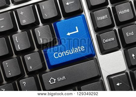 Conceptual Keyboard - Consulate (blue Key)