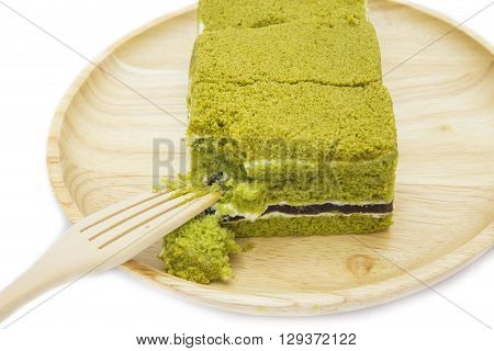 Japanese Matcha green tea cake cheesecake(select focus)