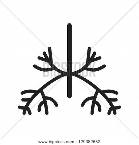 System, health, lungs icon vector image. Can also be used for human anatomy. Suitable for mobile apps, web apps and print media.