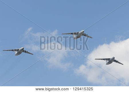 Group Of Ilyushin Il-76Md Cargo Airplanes
