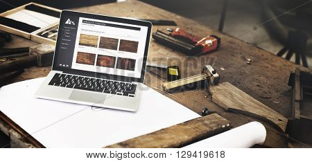 Carpenter Craftmanship Carpentry Handicraft Wooden Workshop Concept