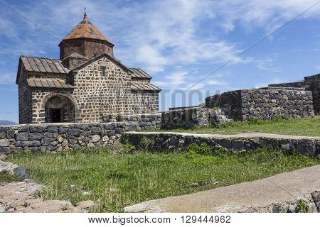 Medieval Church On Sevan Lake, Armenia