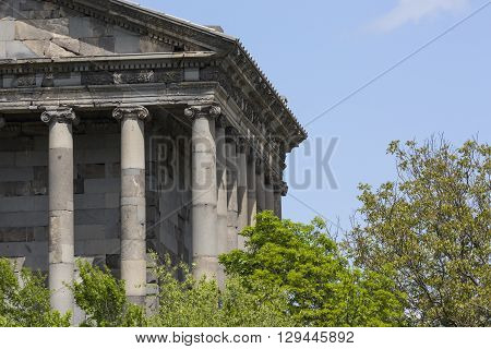 Ancient Garni pagan Temple the hellenistic temple in Armenia