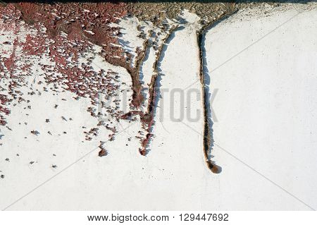 Old Dirty, Grunge,metal Fence With Runny Red Paint 15