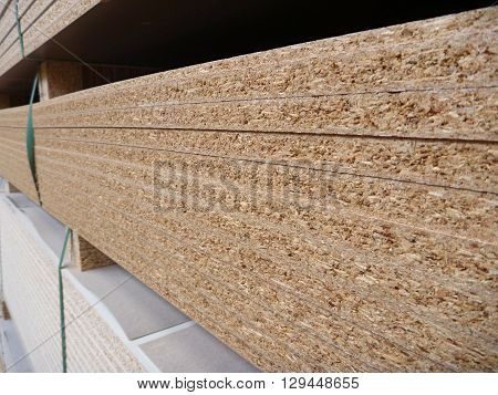 Stock Of Chipboard Boards In Factory