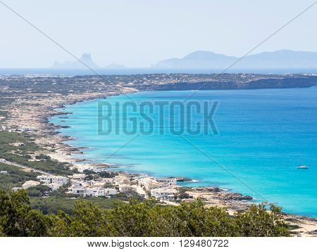 The Coast and the colors of Formentera island, Spain