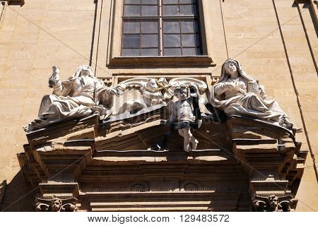 FLORENCE, ITALY - JUNE 05: Saint Philip Neri church, Complesso di San Firenze in Florence, Italy, on June 05, 2015