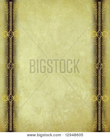 古董纸黄金螺旋型装饰边框