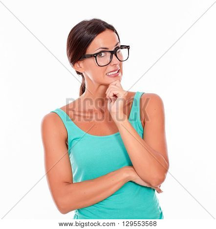 Mistaken Caucasian Woman With A Hand To Mouth