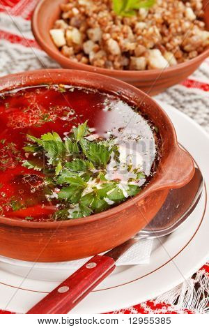 Borscht lituano (alimentare nazionale bielorusso)
