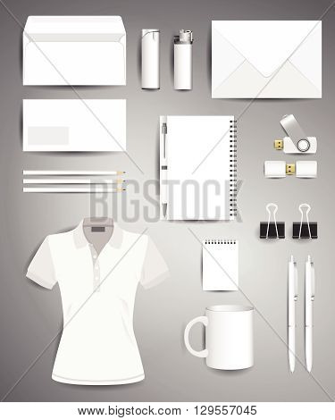 Stock Vector Mockup Set