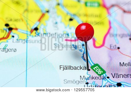 Fjallbacka pinned on a map of Sweden