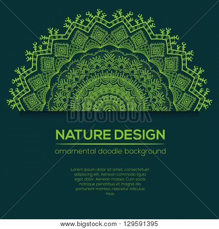 Vector Nature Decor For Your Design With Abstract Ornament