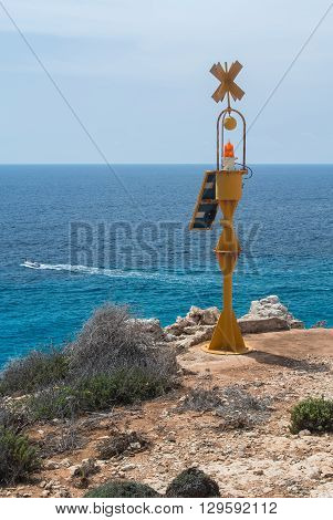 a view of lampededusa island in sicily italy