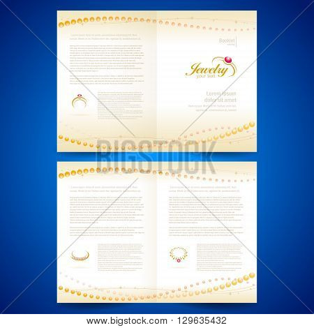 booklet catalog brochure folder jewelry bijouterie rings gold jewellery