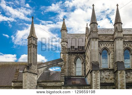 Ireland, Dublin, detail of the St Patrik's cathedral