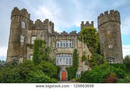 Dublin Ireland - August 2 2013: The Malahide castle and garden