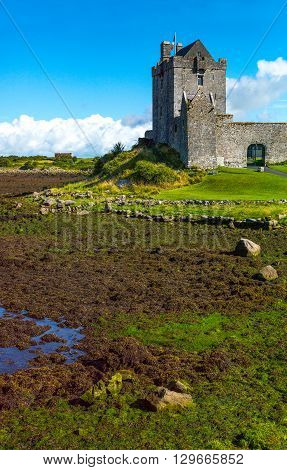 Calway Ireland - August 4 2013: The Dunguaire castle
