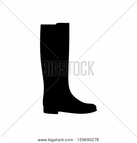 Boots shoes illustration. Low heels boots. Vector illustration