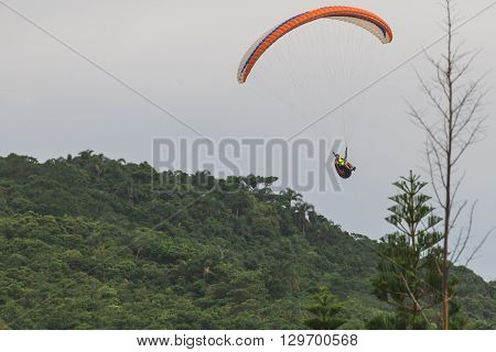 Paragliding At The Brava Beach In Florianopolis