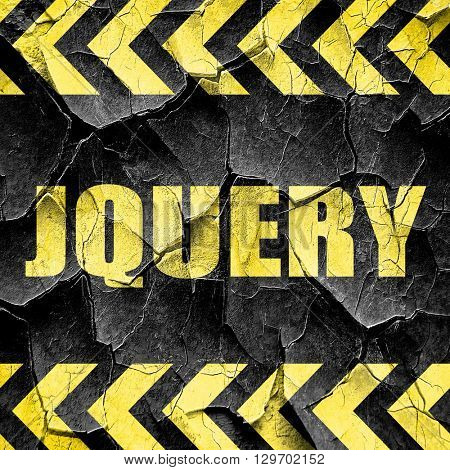 jQuery, black and yellow rough hazard stripes