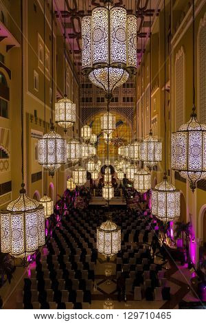 Decoration Inside A Hotel In Dubai