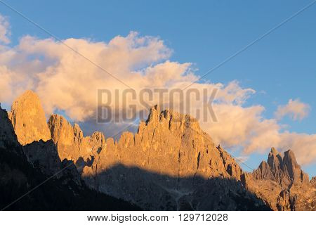 High Mountain At Twilight